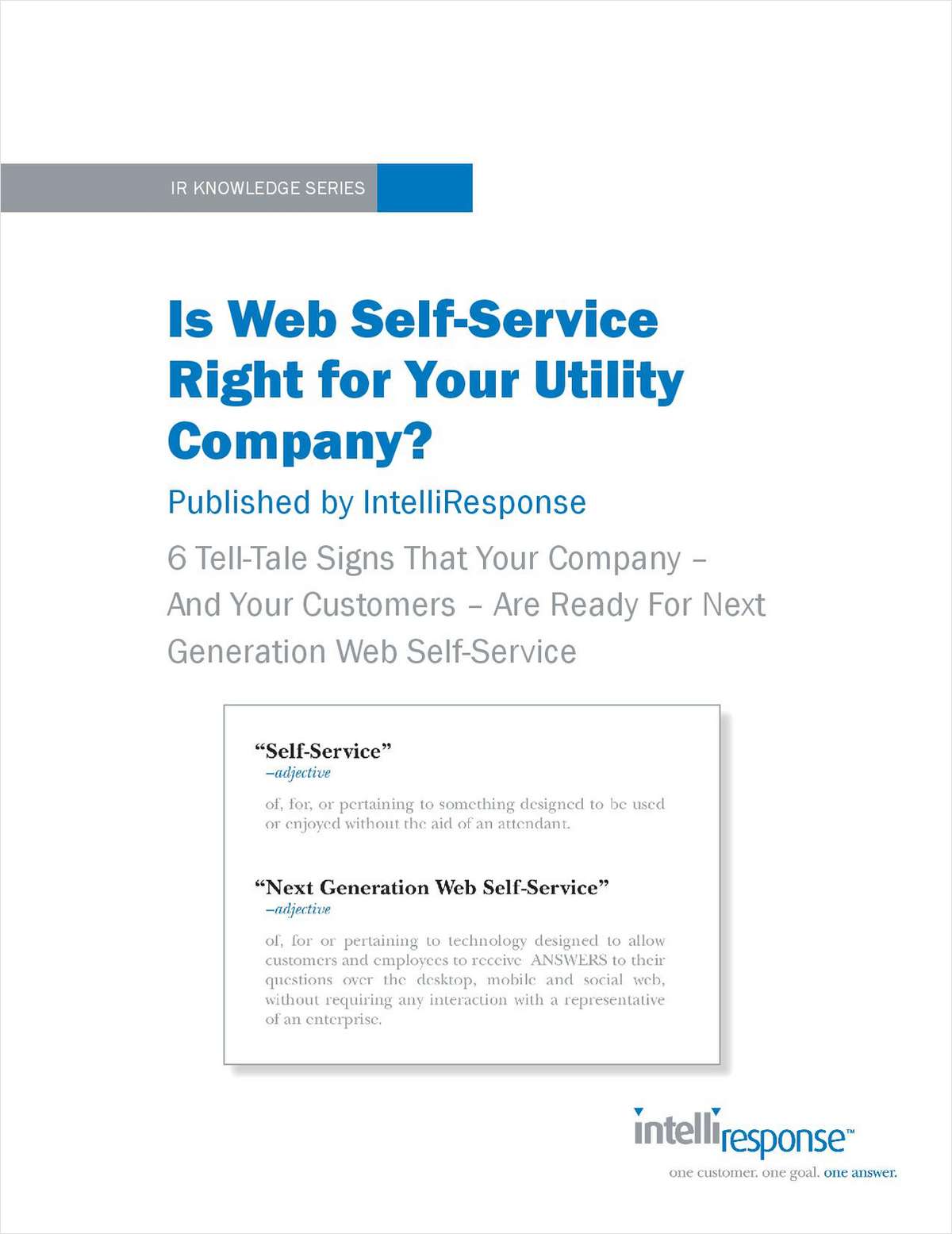 Is Web Self-Service Right for Your Utility Company?