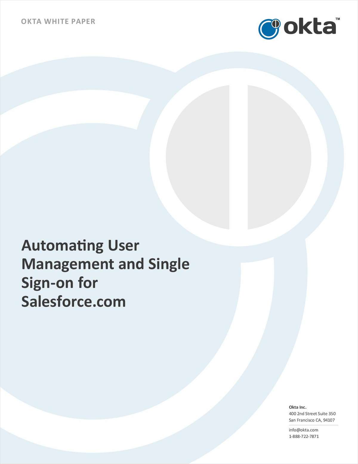 Automating User Management and Single Sign-on for Salesforce.com