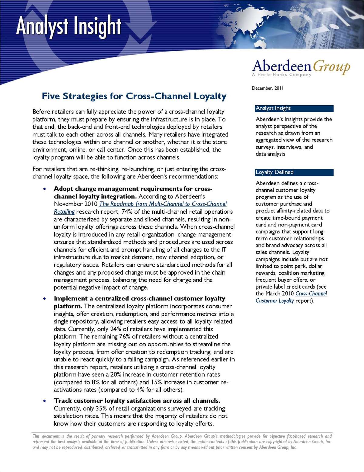 Five Strategies for Cross-Channel Loyalty