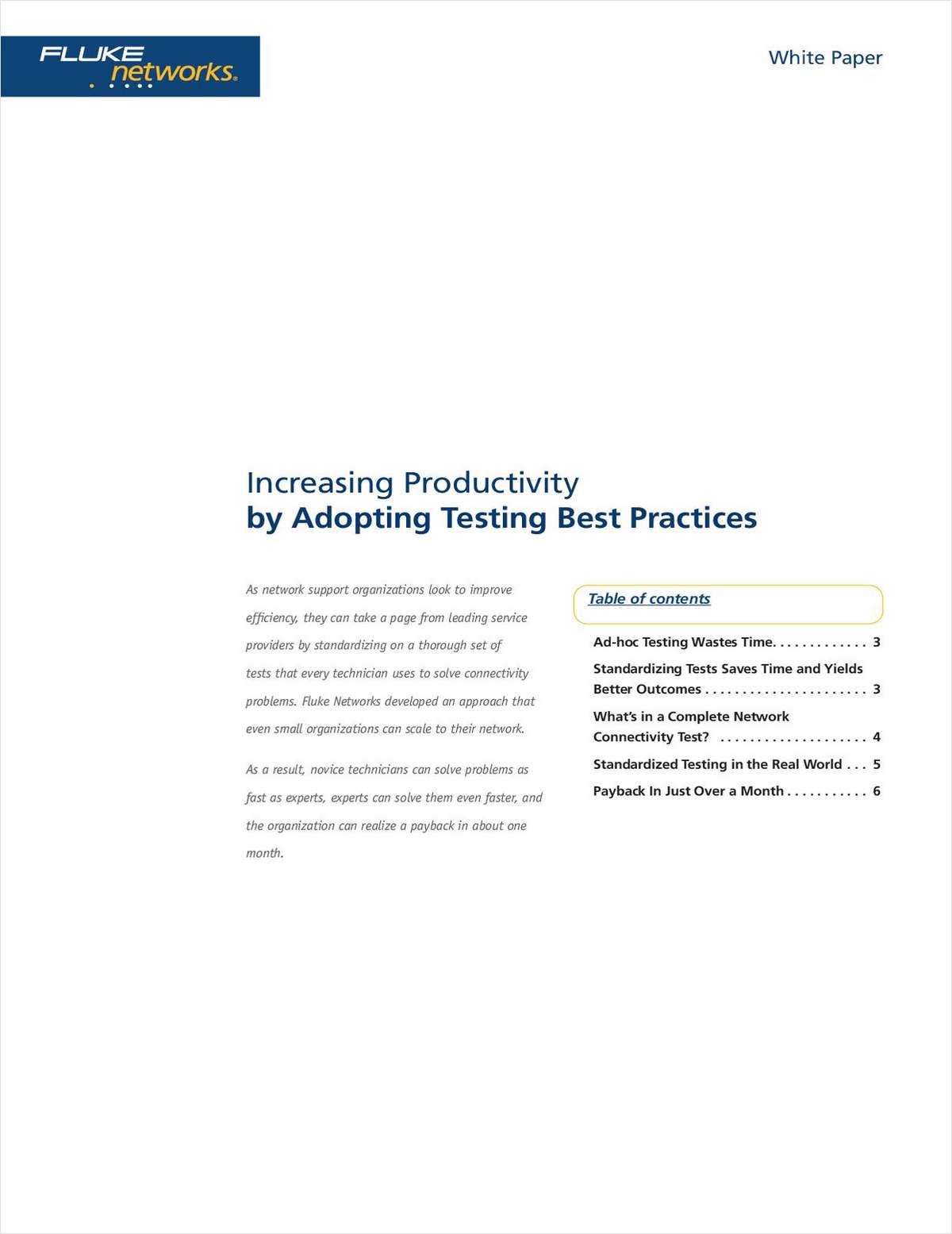 Increasing Productivity by Adopting Testing Best Practices