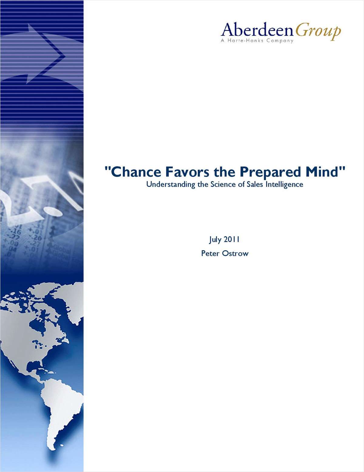 Chance Favors the Prepared Mind: Understanding the Science of Sales Intelligence