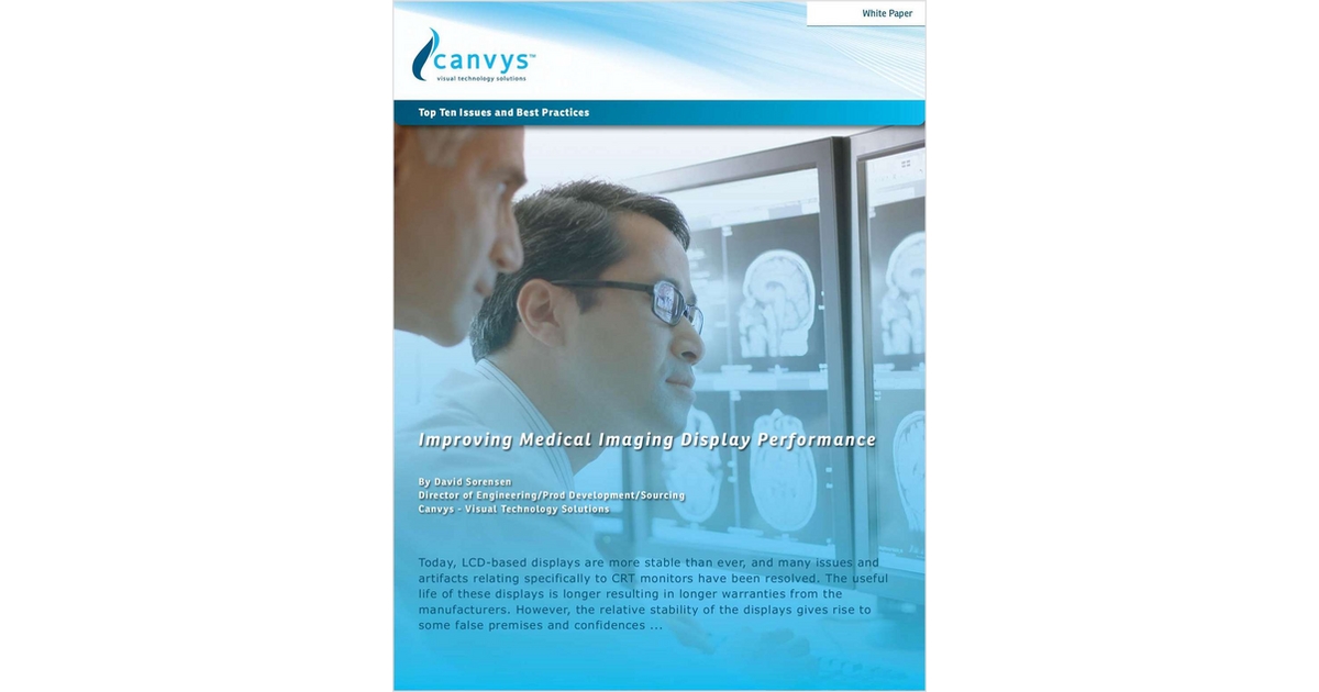Improving Medical Imaging Display Performance