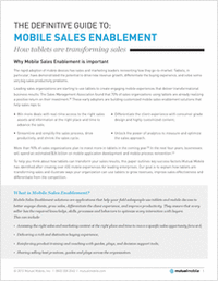 The Definitive Guide to Mobile Sales Enablement