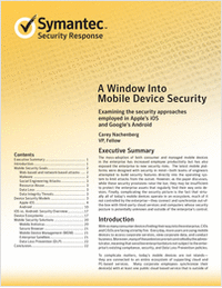 A Window into Mobile Device Security