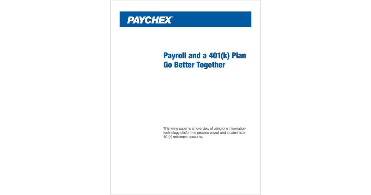 Integrating Payroll & Retirement Plan Systems to Save Time, Money & Ensure Accuracy + Get a Free Month of Payroll Processing