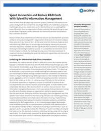 Speed Materials Innovation and Reduce R&D Costs with Scientific Information Management