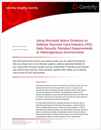 Addressing PCI Data Security Standard Requirements in Heterogeneous Environments