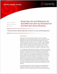 Single Sign-On for Java and Web Applications