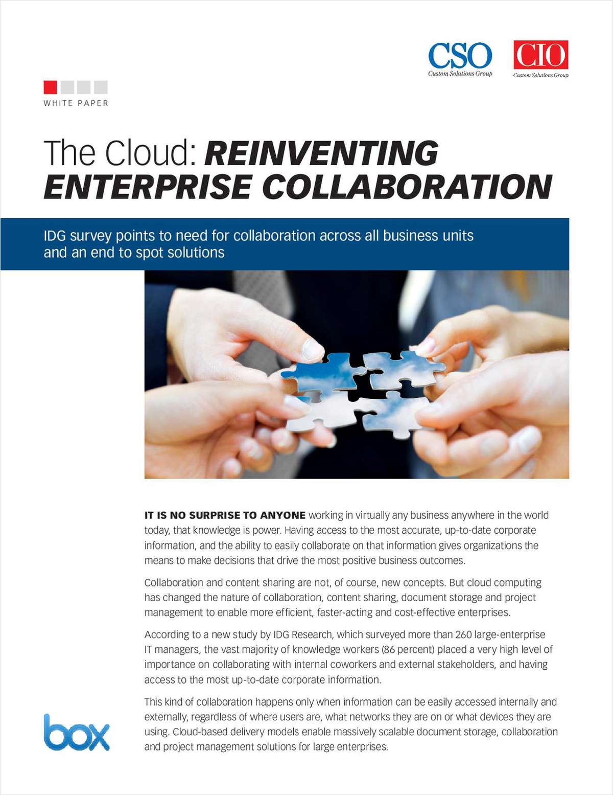 The Cloud: Reinventing Enterprise Collaboration