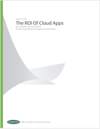 The ROI of Cloud Apps
