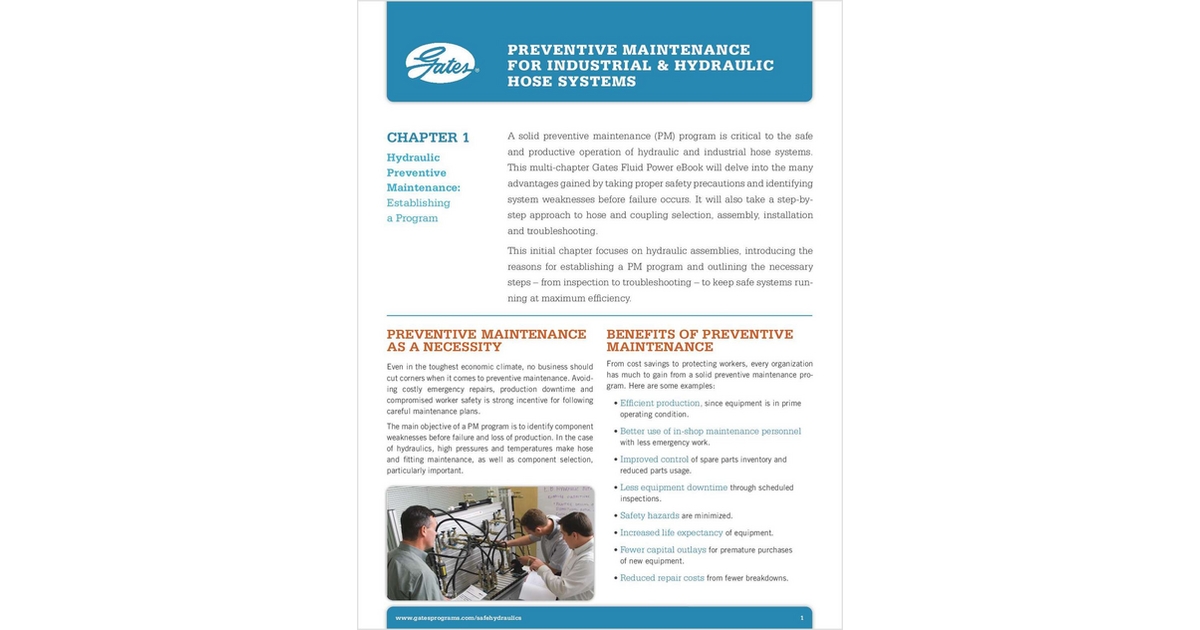 Preventive Maintenance for Industrial & Hydraulic Hose Systems Free eBook