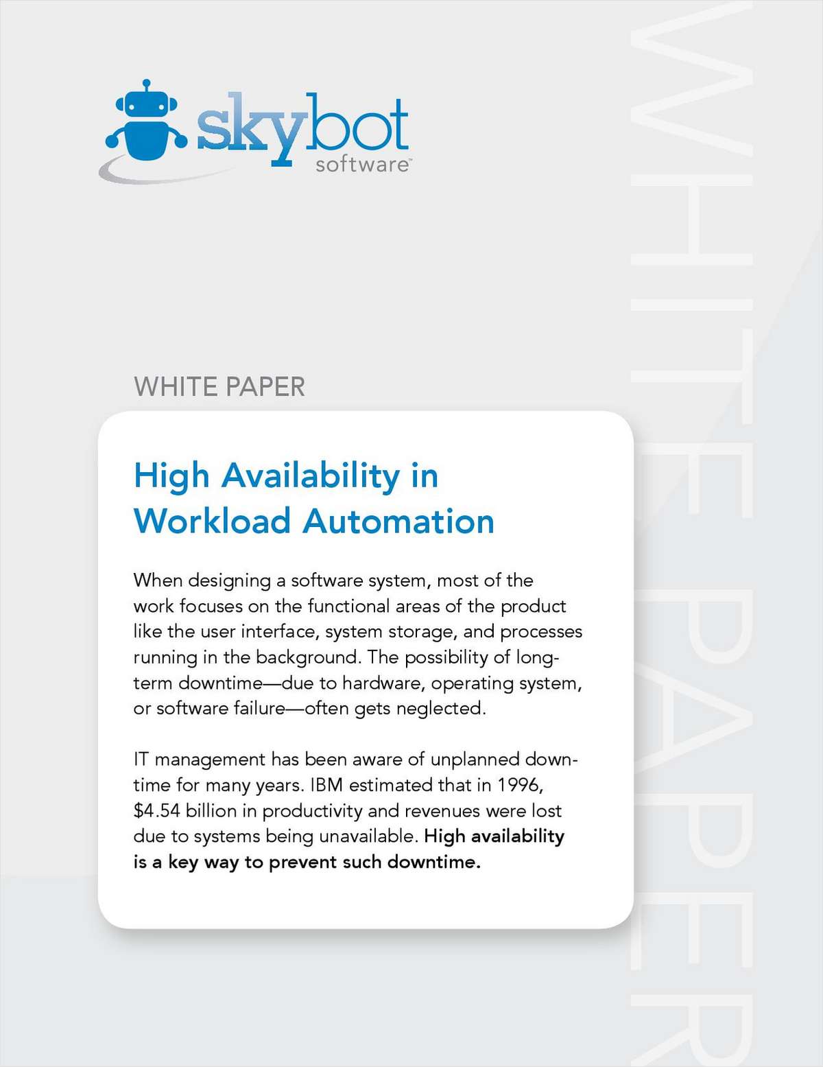 High Availability in Workload Automation (HA in WLA)