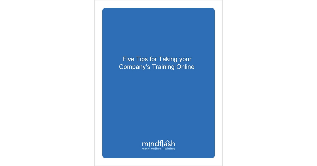 5 Steps to Moving Training Online