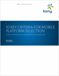 10 Key Criteria for Mobile Platform Selection