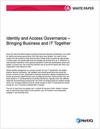 Identity and Access Governance: Bringing Business and IT Together