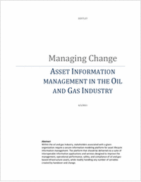 Managing Change – Asset Information Management in the Oil & Gas Industry