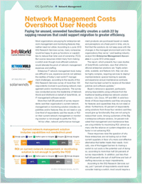 Network Management Costs Overshoot User Needs