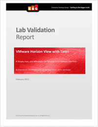 ESG Lab Validation Report: VMware Horizon View with Tintri