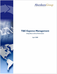 T&E Expense Management: Using Data to Drive Performance