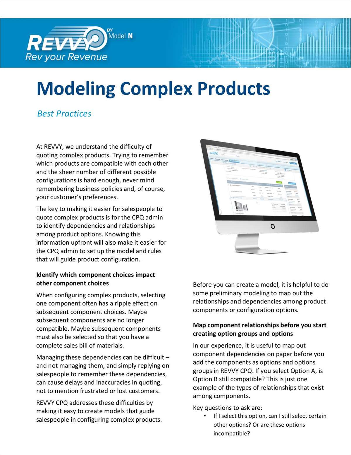 Modeling Complex Products