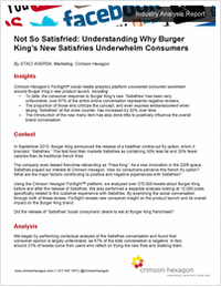 Not So Satisfried: Understanding Why Burger King's New Satisfries Underwhelm Consumers