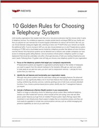 10 Golden Rules for Choosing a Phone System