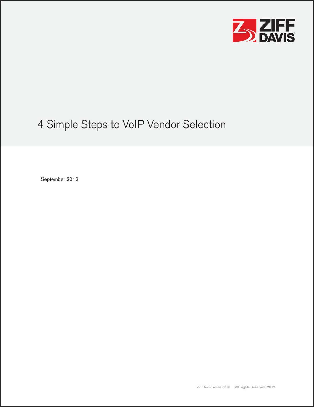 4 Simple Steps to VoIP Vendor Selection