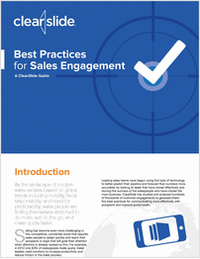 Best Practices for Sales Engagement