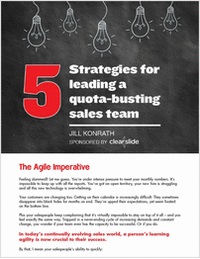 5 Strategies for Leading a Quota-Busting Sales Team