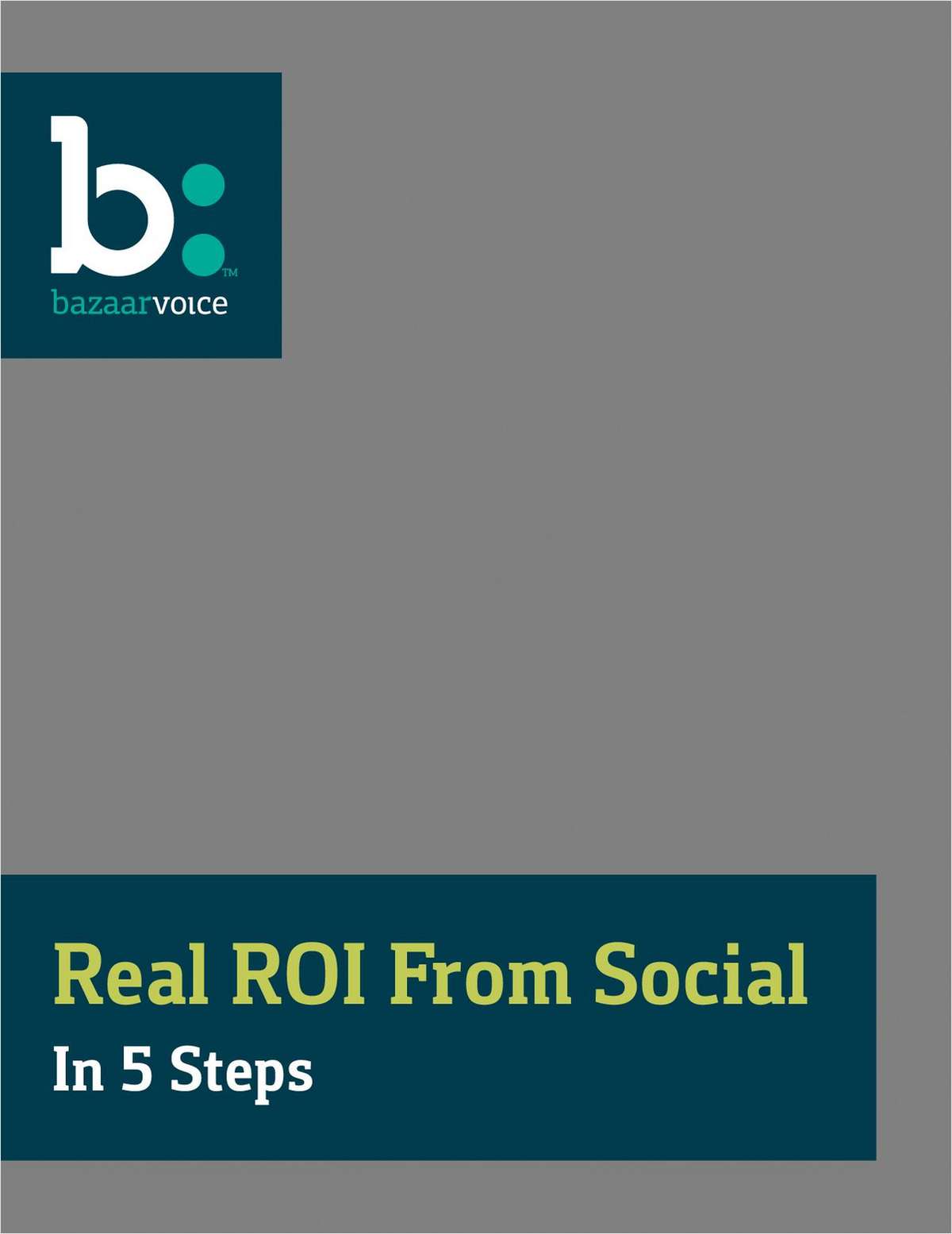 Capture Your ROI From Social In 5 Steps