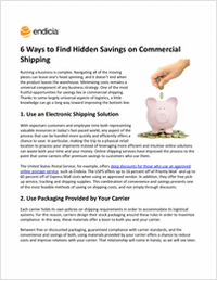 Six Ways to Find Hidden Savings on Commercial Shipping