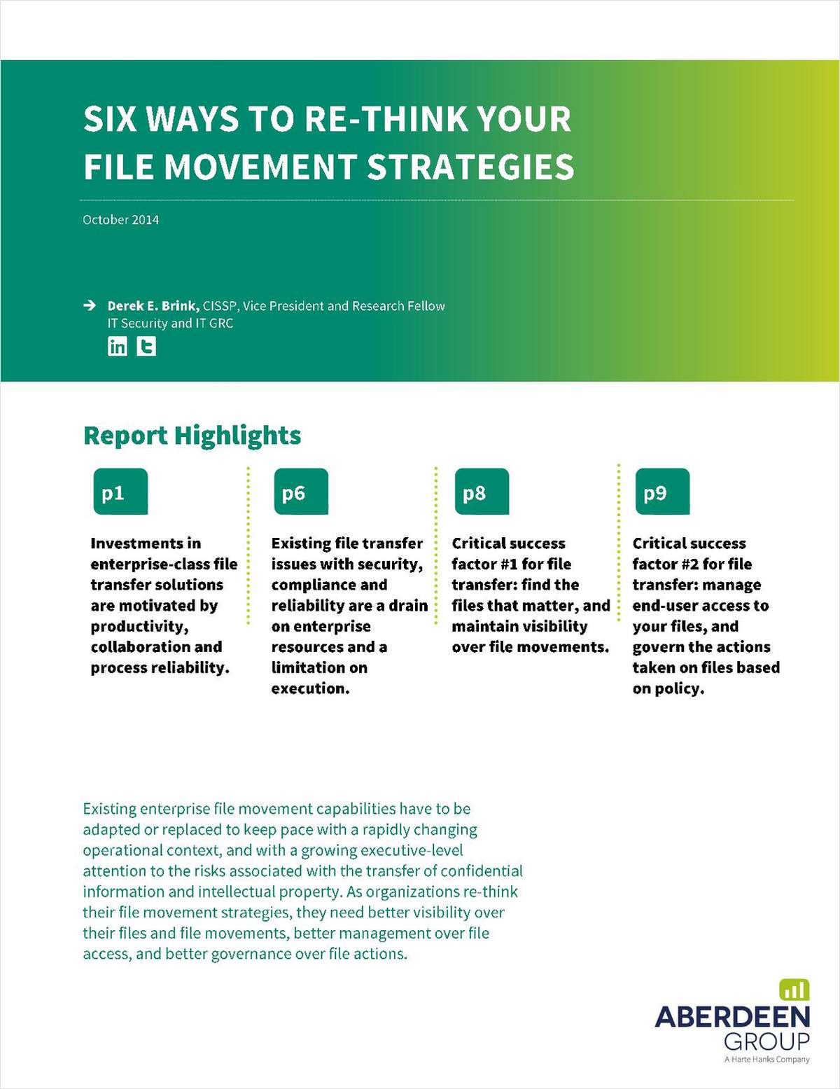 Six Ways To Re-Think Your File Movement Strategies