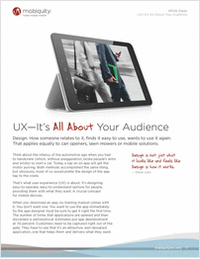 Great Mobile User Experience: It's All About Your Audience