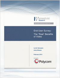 End-User Survey: The 'Real' Benefits of Video