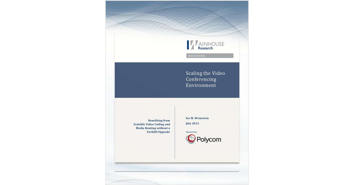 Scaling the Video Conferencing Environment