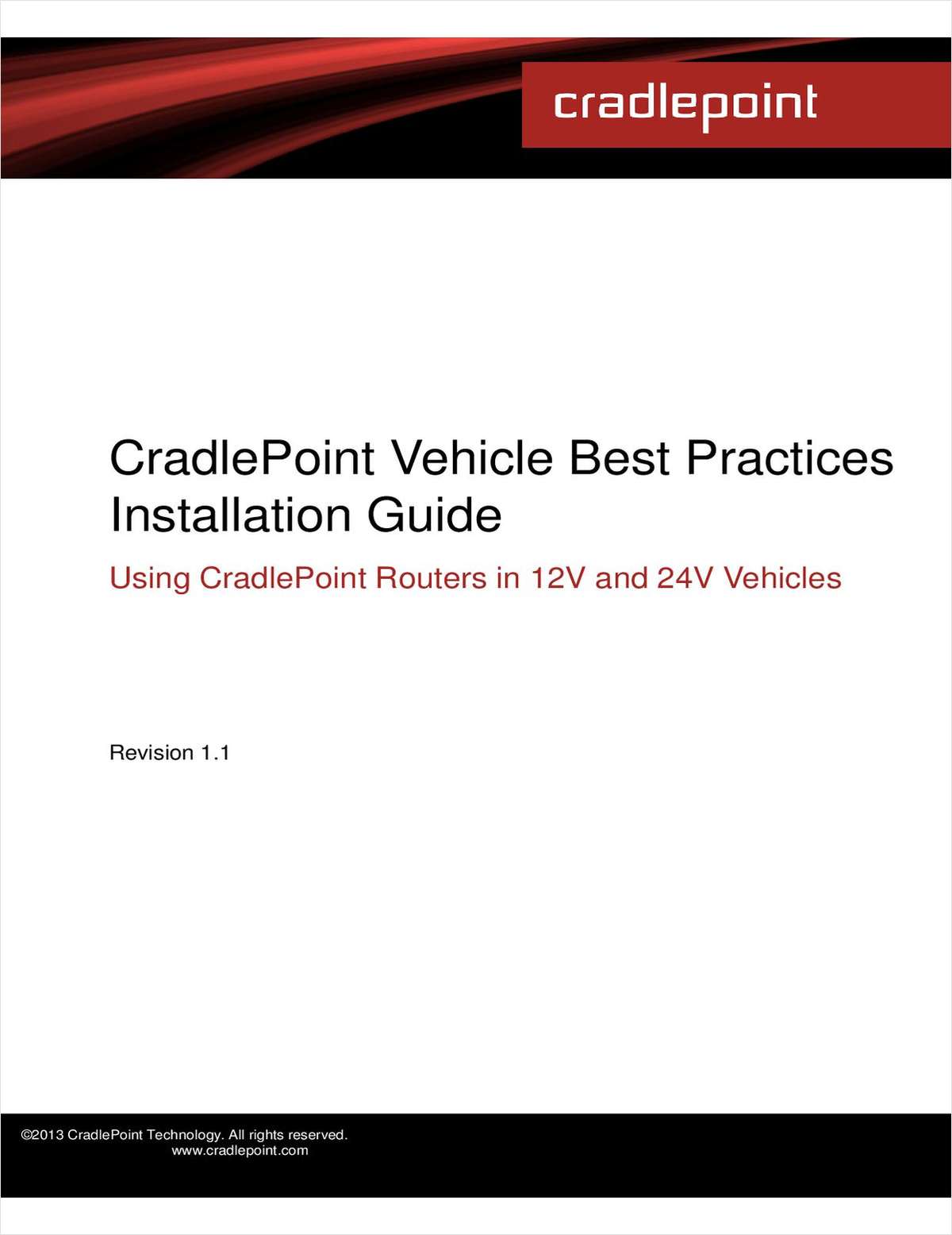 Vehicles Best Practices Installation Guide