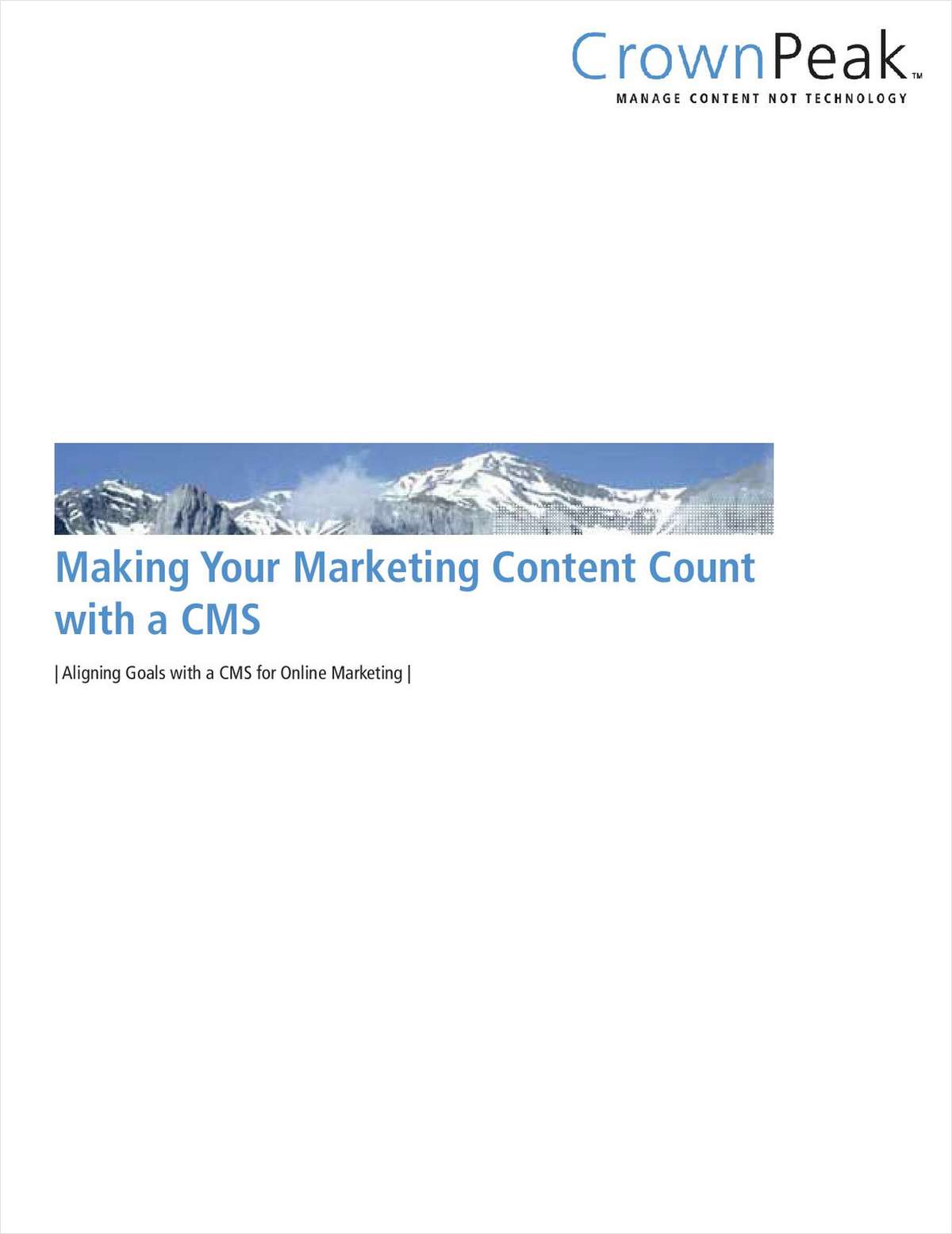 Making Your Marketing Content Count with a CMS