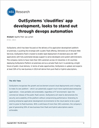 OutSystems 'Cloudifies' App Development: Looks to Stand Out Through DevOps Automation