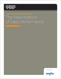 The New Science of Sales Performance