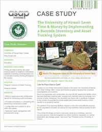Inventory & Asset Tracking System Case Study: University of Hawaii Saves Time and Money