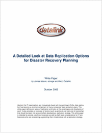 A Detailed Look at Data Replication Options for Disaster Recovery Planning