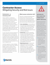 Contractor Access: Mitigating Security and Risk Issues