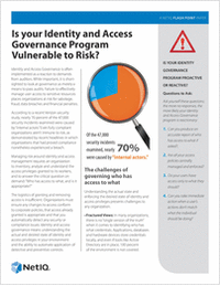 Is Your Identity and Access Governance Program Vulnerable to Risk?