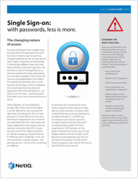 Single Sign-On: with Passwords, Less is More
