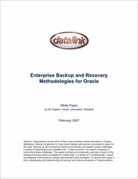 Enterprise Backup and Recovery Methodologies for Oracle