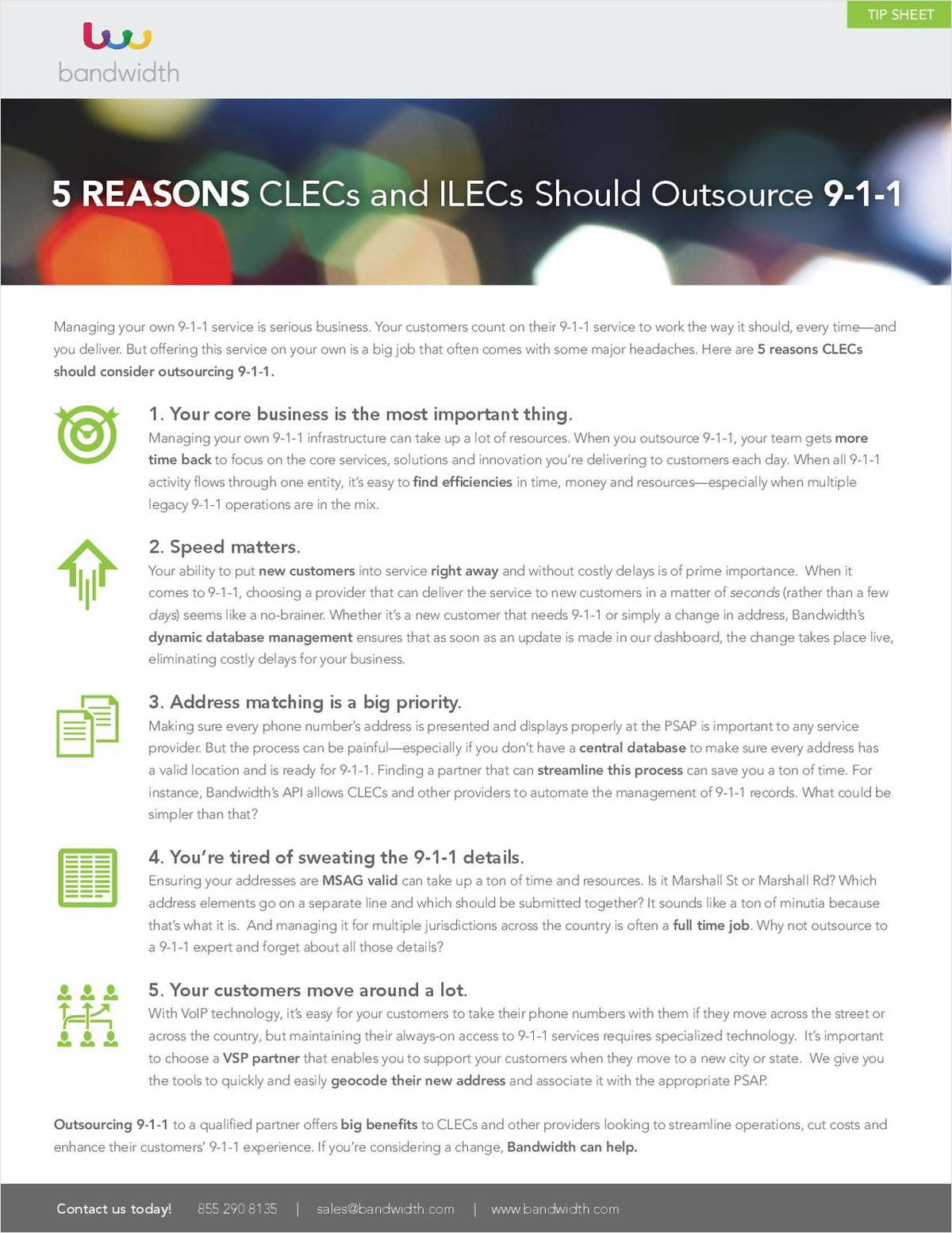 5 Reasons CLECs and ILECS Should Outsource 9-1-1