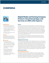 Digital Media and Gaming Company Protects Cloud-based Apps and Services on AWS
