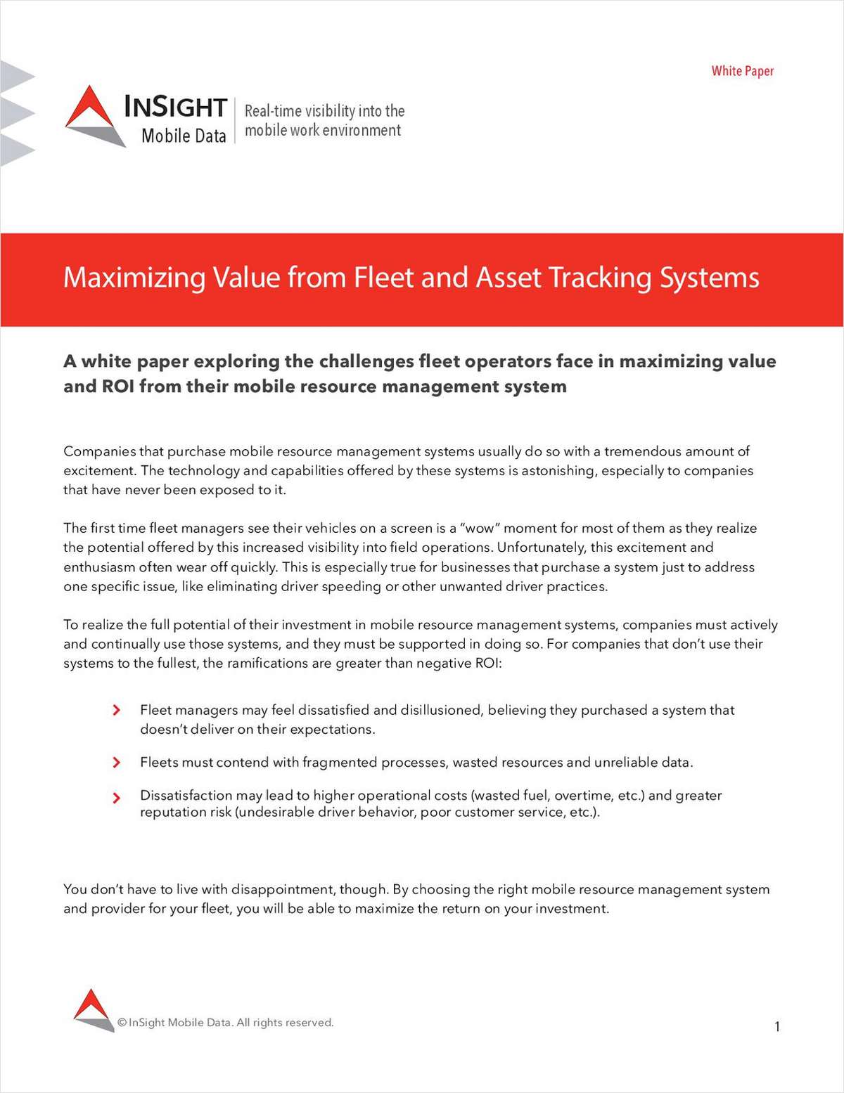 Maximizing Value from Fleet and Asset Tracking Systems