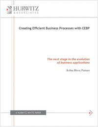 Creating Efficient Business Processes with CEBP - The next stage in the evolution of business applications