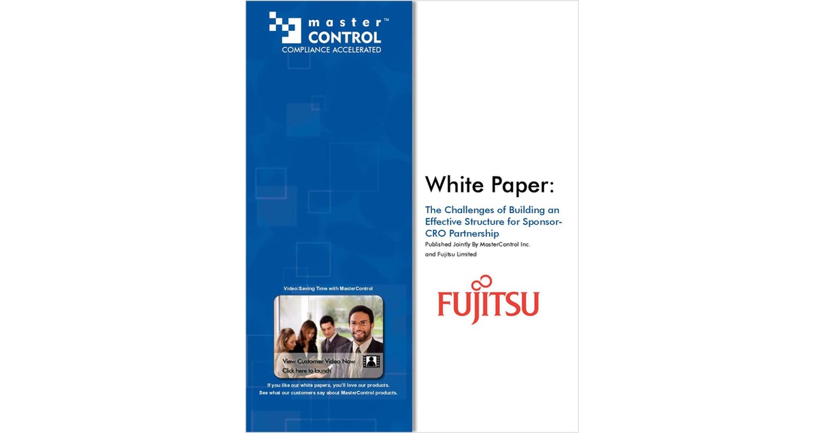 The Challenges of Building an Effective Structure for Sponsor-CRO Partnership